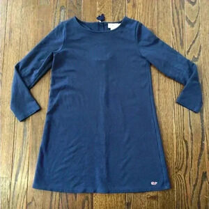 Vineyard Vines Girls M (10-12) Deep Navy Blue Long-Sleeve Tunic Dress - VGUC!